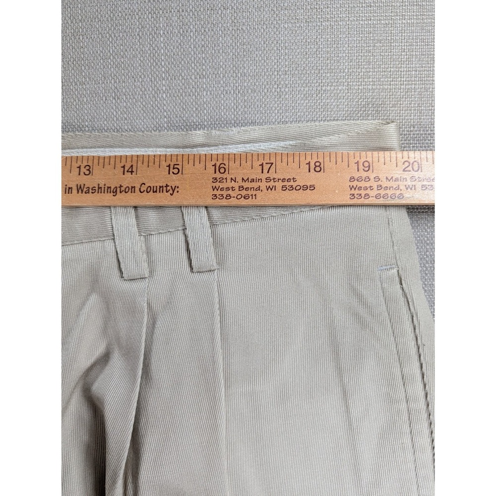 Tommy Bahama Relax Mens 40 Silk Cotton Pleated Dress Pants Beige Khaki 40x28 - Picture 7 of 9